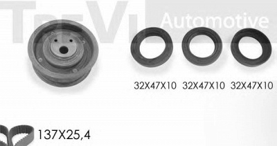 TREVI AUTOMOTIVE kd1265s -  Комплект ремня ГРМ